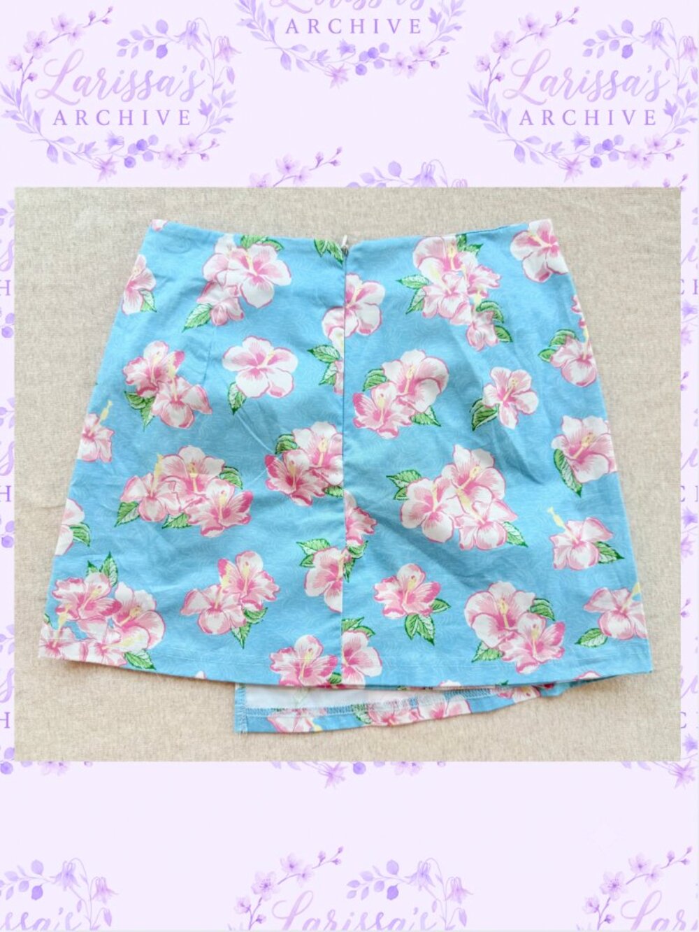 dELiA*s by Dolls Kill | "Long Hot Summer" Hibiscus Two-Piece Set | Size XS - Picture 15 of 16
